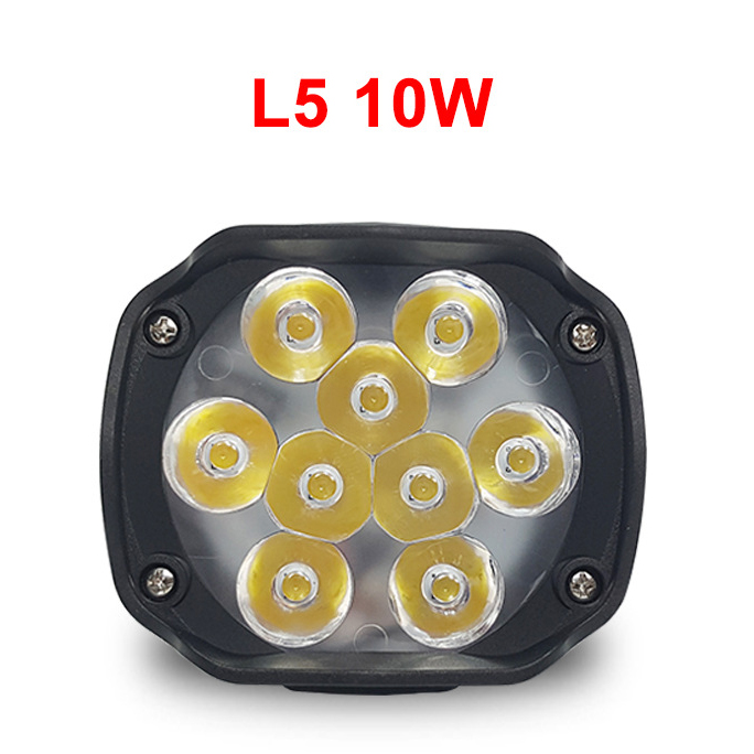8-85V 10W 1500LM External Motorcycle Universal Sharp Eye High-brightness LED Spotlights